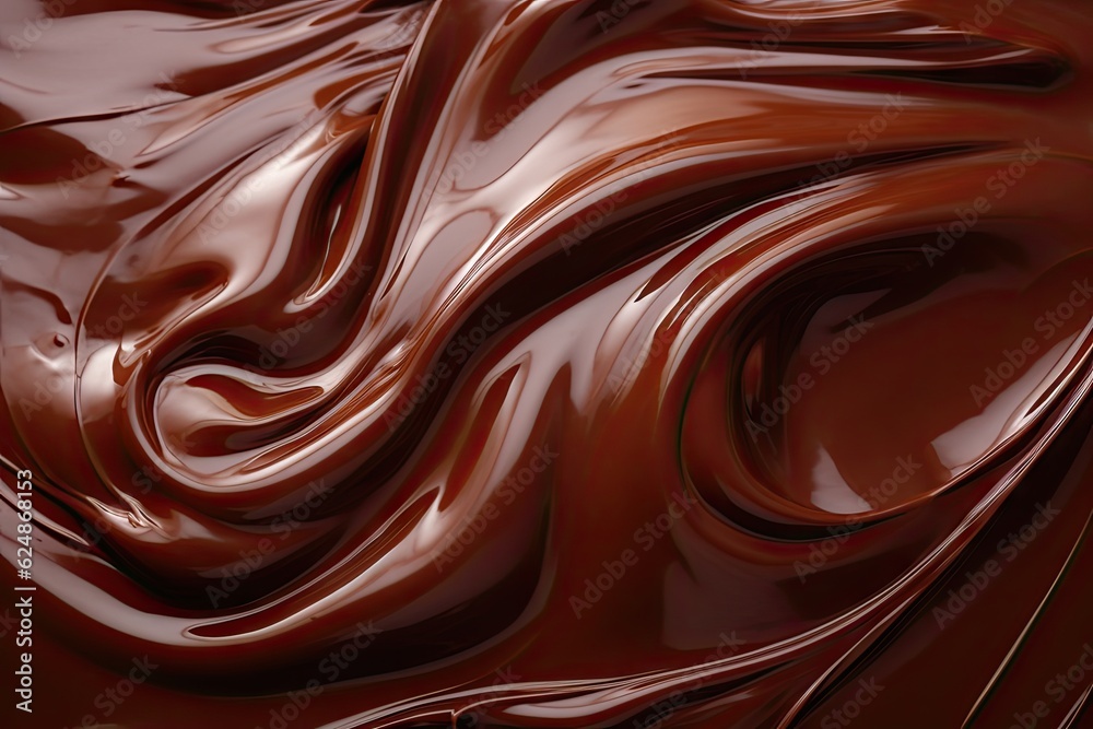 Close up of Sweet Chocolate Melting Close up of Sweet Chocolate Melting
