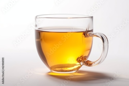 Cup of tea on white background. Generative AI