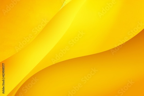 Yellow abstract background with waves. Generative AI