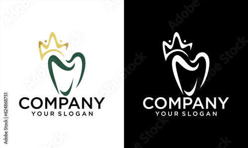 crown Dental icon art line monoline outline logo design graphic abstract minimalist