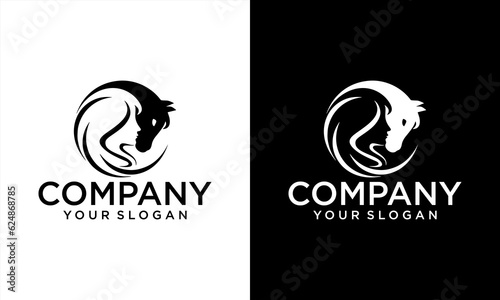 horse logo simple and clean