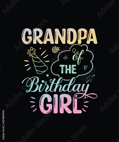 Grandpa of the birthday girl design