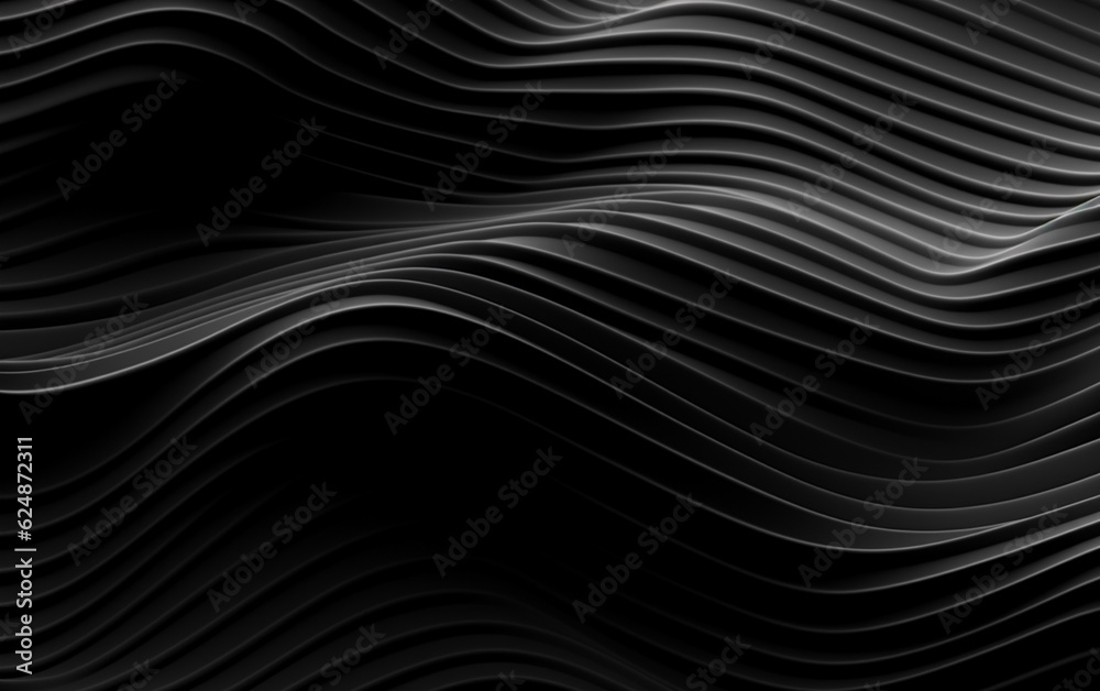 Gradient black background with wavy lines Gradient black background with wavy lines