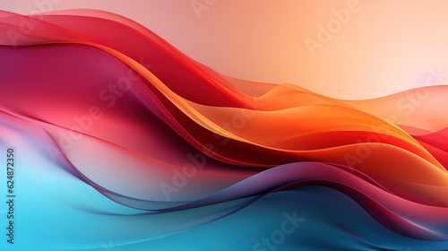 Sunset Warmth sky, Abstract Gradients Background Wallpaper with Glowing Hues of Golden Yellow, Orange, and Fiery Red, Ai generative 