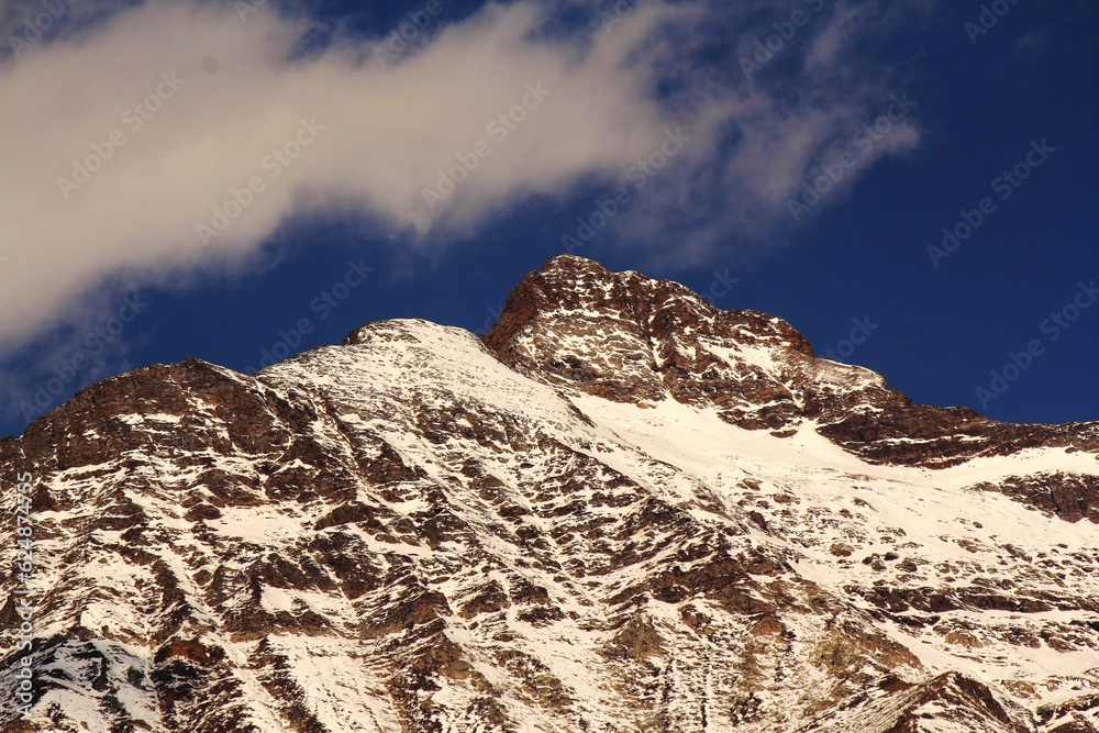 Mountain peak Everest. Highest mountain