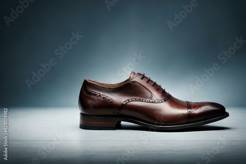 leather shoes Ai generated technology