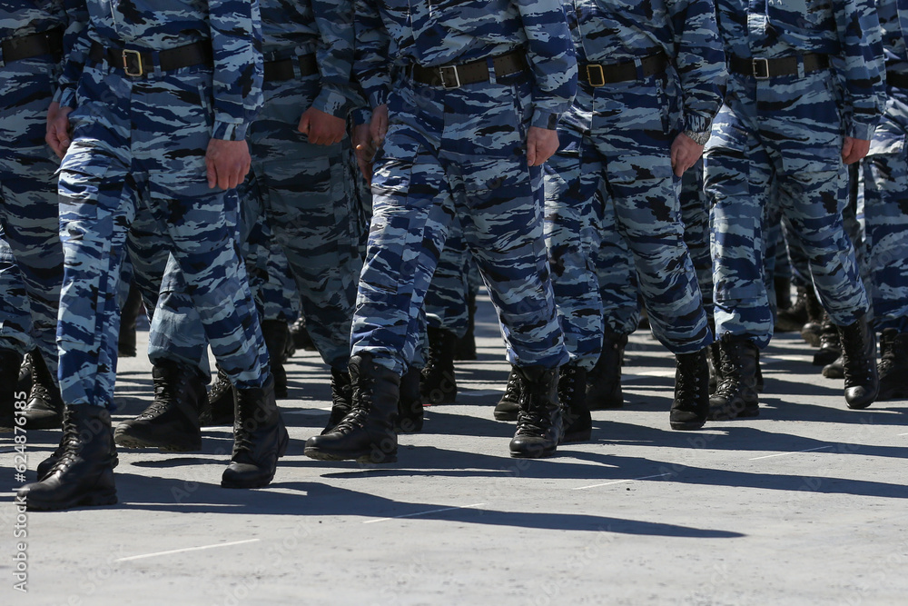Soldiers at a military parade. Russia. Soldiers at a military parade. Russia.