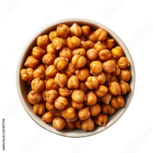 Bowl of roasted chickpeas