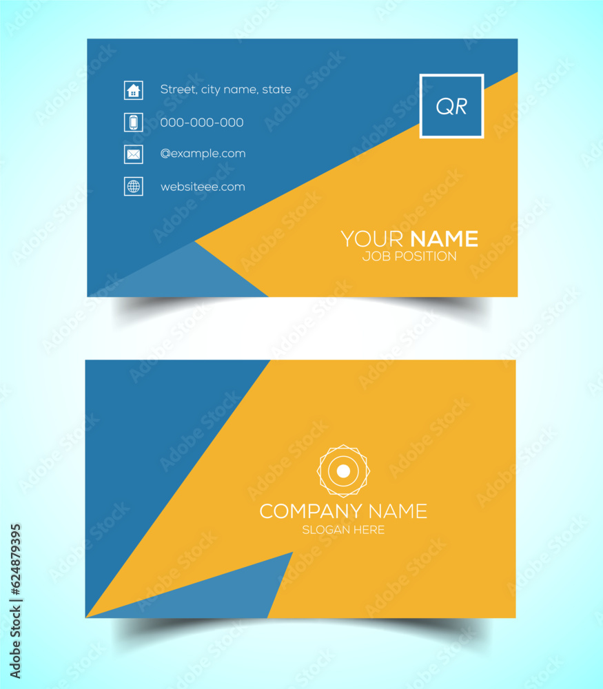 Fototapeta premium Creative and modern corporate business card template