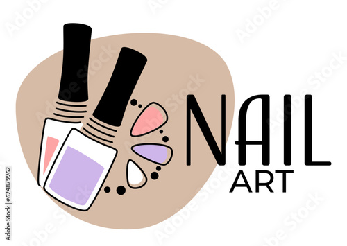 Nail art studio, salon for polishing fingernails