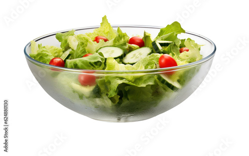 fresh vegetable salad in a bowl, generative AI