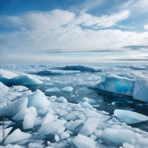 iceberg in polar regions, ice, winter, clouds, landscape, nature, snow, water, cold
