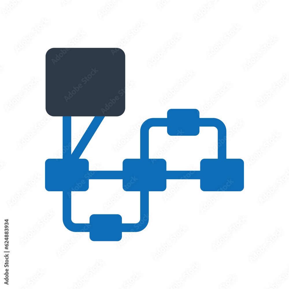 Information Architecture Flat Blue Icon Isolate On White Background Vector Illustration | Seo Icons Information Architecture Flat Blue Icon Isolate On White Background Vector Illustration | Seo Icons