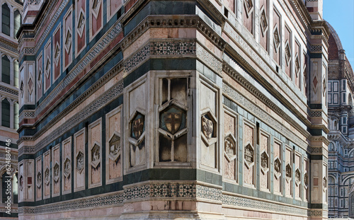 Fotografia Giotto's Campanile, Florence Cathedral, detail