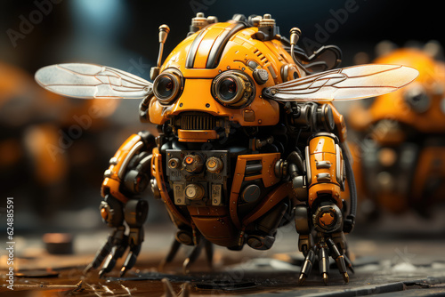 army of cute bee like creatures, background wallpaper image photo