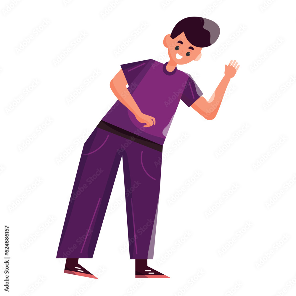 Isolated cute business male character Vector Isolated cute business male character Vector