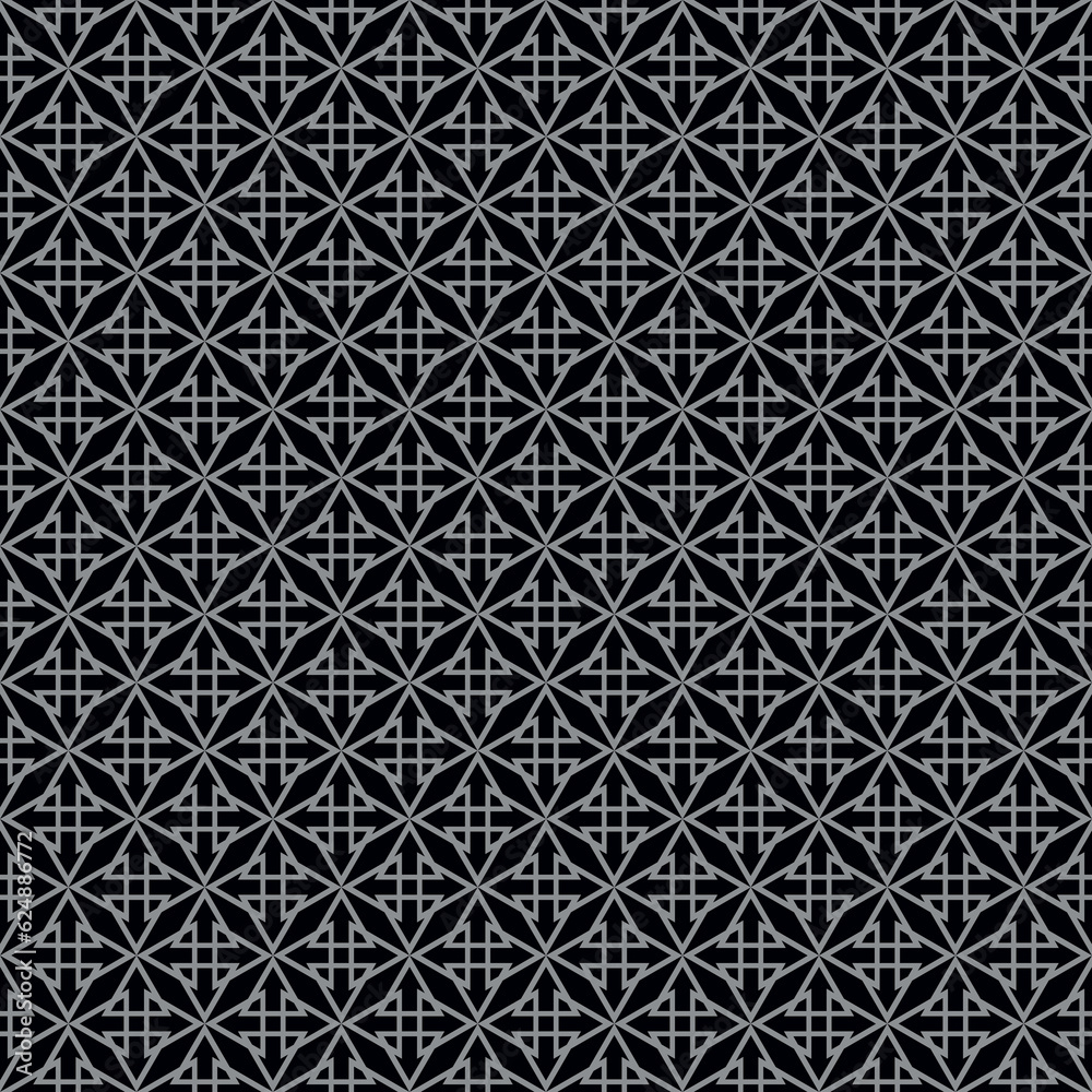 Tile black vector background or seamless dark pattern