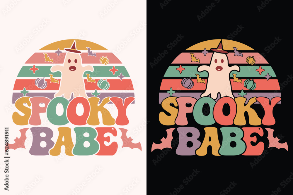 Fototapeta premium Spooky Babe Svg , Halloween EPS Design