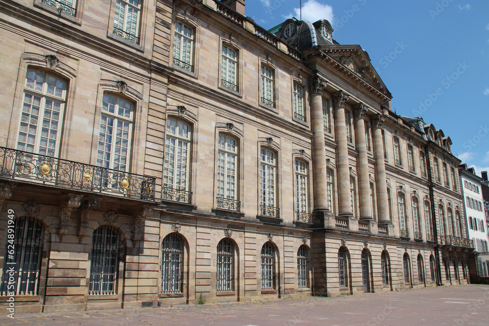 rohan palace in strasbourg in alsace (france)