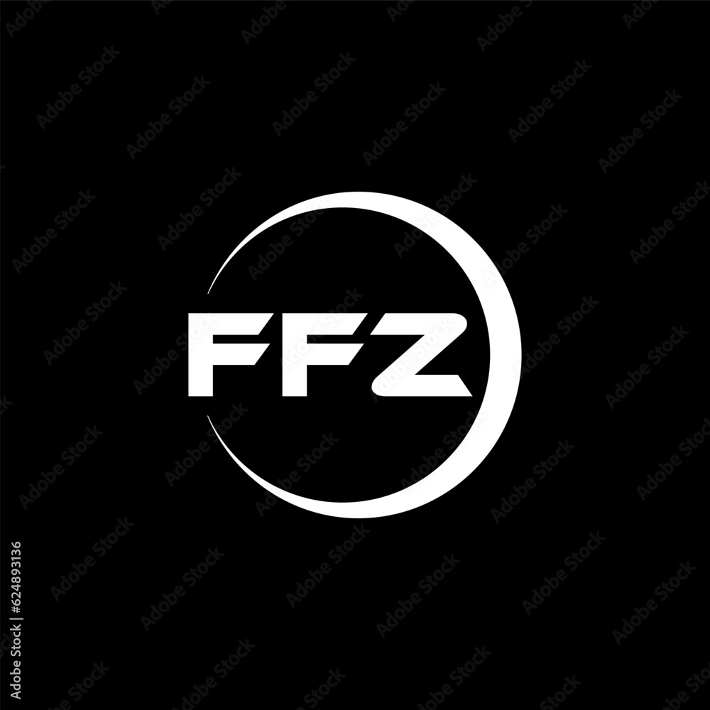 FFZ letter logo design with black background in illustrator, cube logo, vector logo, modern alphabet font overlap style. calligraphy designs for logo, Poster, Invitation, etc. FFZ letter logo design with black background in illustrator, cube logo, vector logo, modern alphabet font overlap style. calligraphy designs for logo, Poster, Invitation, etc.