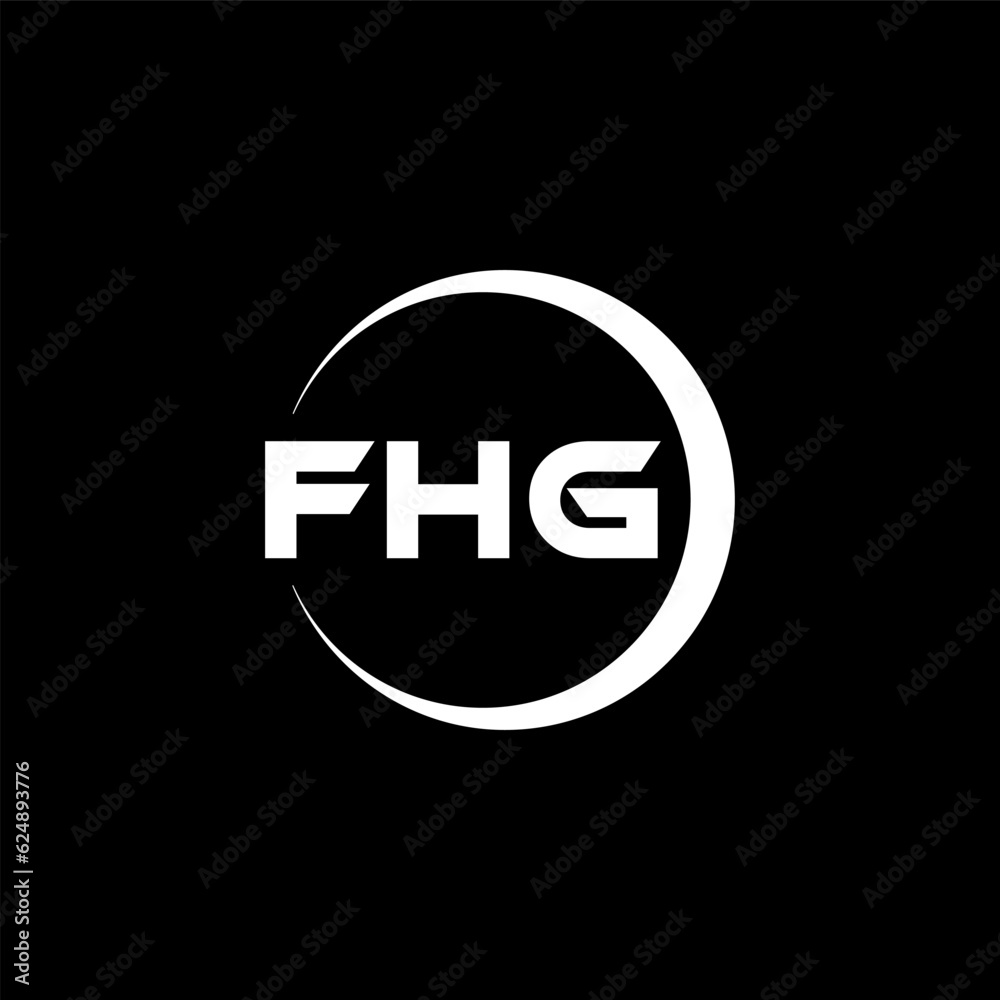 FHG letter logo design with black background in illustrator, cube logo, vector logo, modern alphabet font overlap style. calligraphy designs for logo, Poster, Invitation, etc. FHG letter logo design with black background in illustrator, cube logo, vector logo, modern alphabet font overlap style. calligraphy designs for logo, Poster, Invitation, etc.