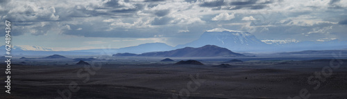 panorama of the mountains in Iceland