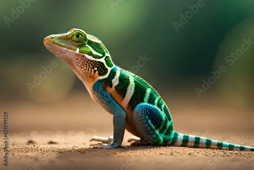 gecko in the forest Ai generated technology