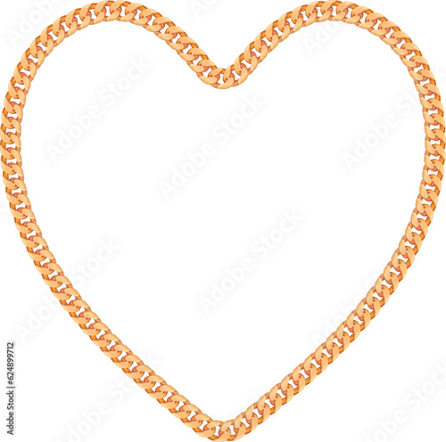 Chain on white background. EPS-10