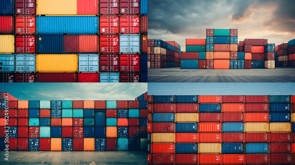 Obraz premium container containers