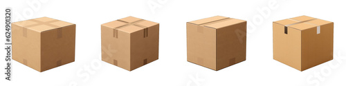 Package Box clipart collection, vector, icons isolated on transparent background © DigitalParadise