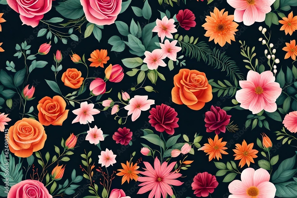 beautiful romantic flowers generated by AI tool beautiful romantic flowers generated by AI tool