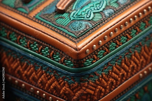 intricate saddle stitching details, created with generative ai