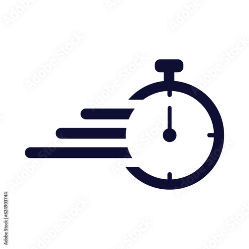 Time management, businessmen, time, clock, fast time management icon