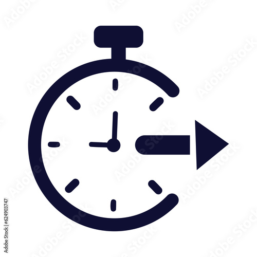 Time management, businessmen, time, clock, fast time management icon