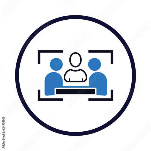 Company meeting, conference, colleagues, coworkers, online meeting, Board of directors icon