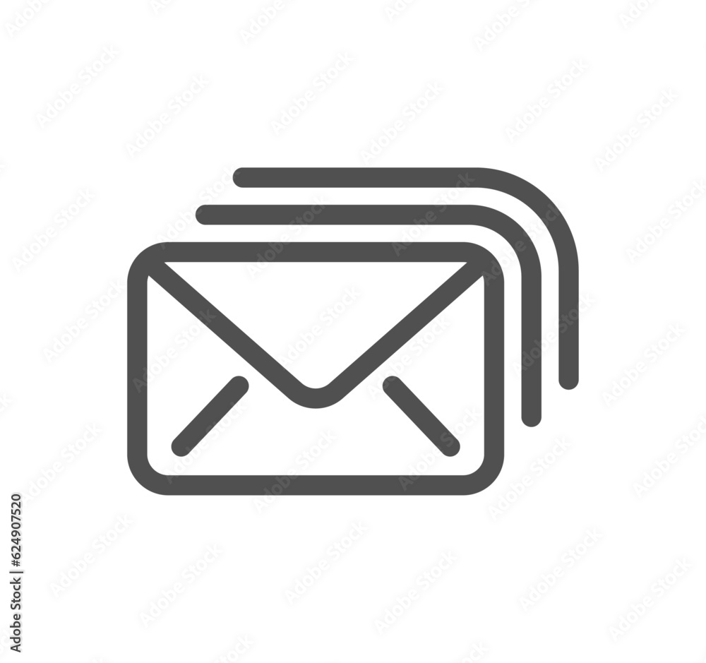 Mail related icon outline and linear vector. Mail related icon outline and linear vector.