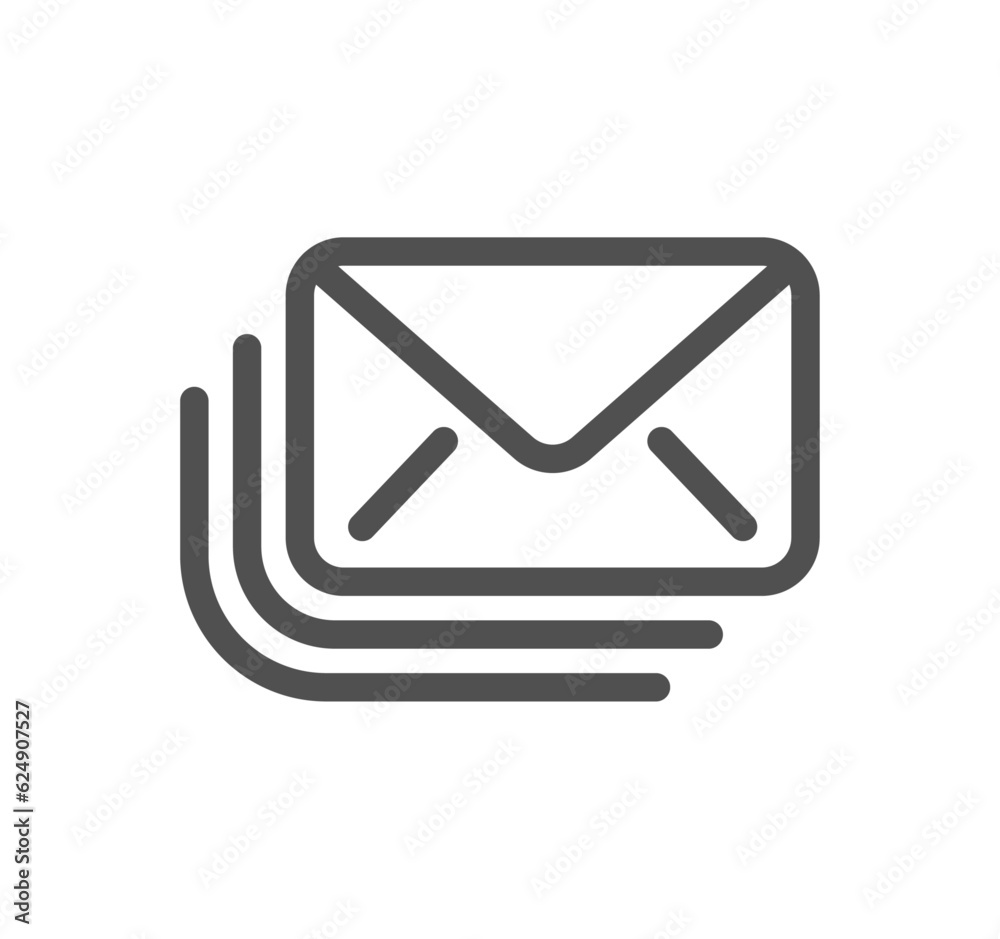 Mail related icon outline and linear vector. Mail related icon outline and linear vector.
