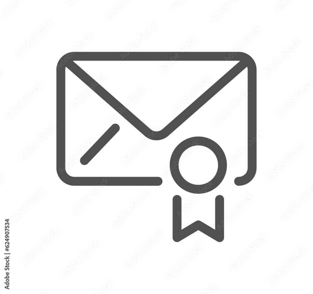 Mail related icon outline and linear vector. Mail related icon outline and linear vector.