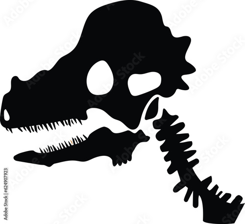 Hard-Headed Pachycephalosaurus dinosaur Skeleton icon.