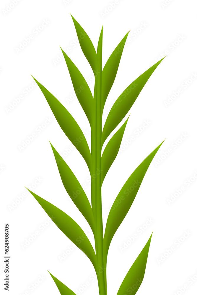 Naklejka premium leaves isolated on white background, generative ai