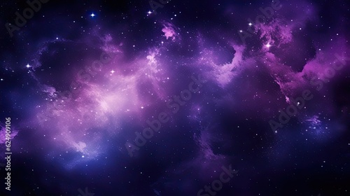 Purple galaxy outer space scene