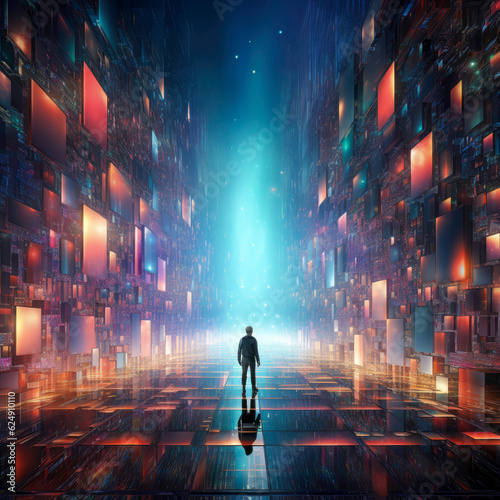 Cosmic Nexus Digital Interface Unveiling the Akashic Records AI Navigator, Fractal Pixel Generative Archive, and Infinite Knowledge