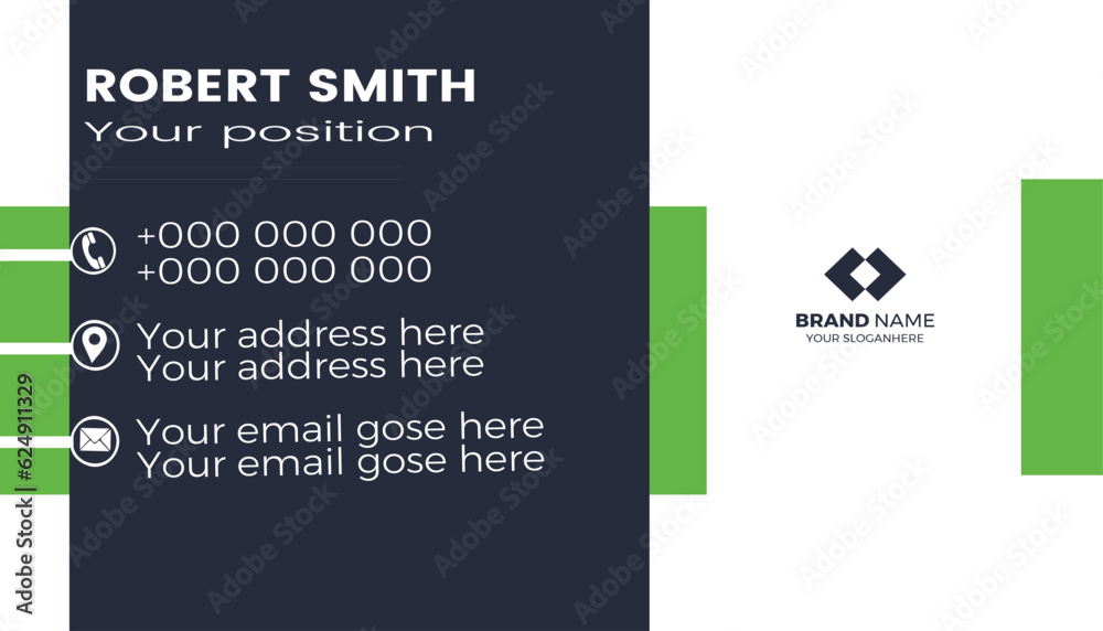 Print Modern Business Card Creative business card template. Simple and clean Red and White Business Card Template.
