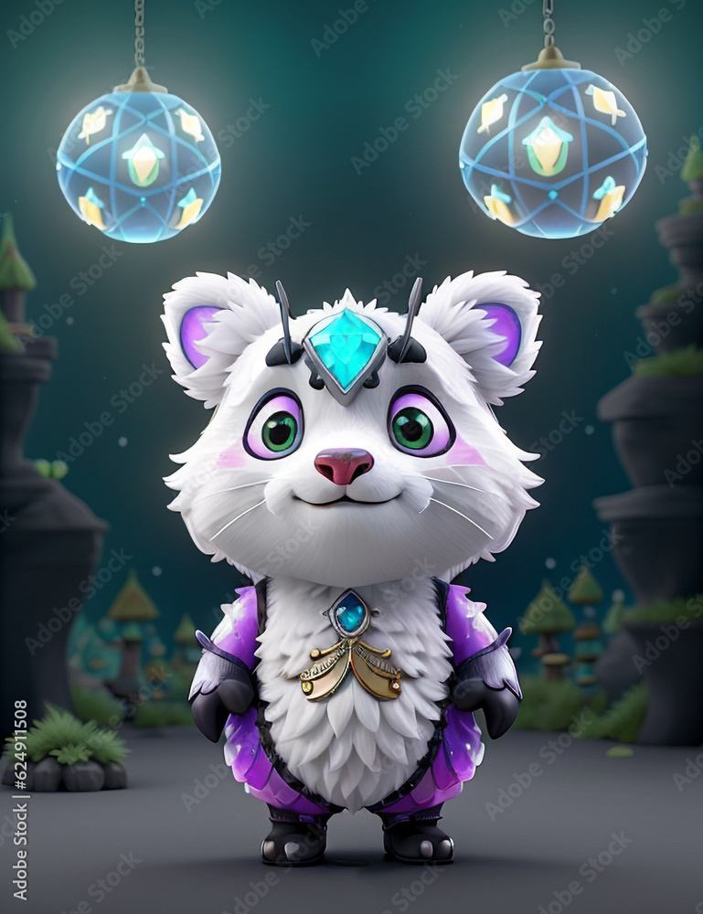 Naklejka premium Faire panda