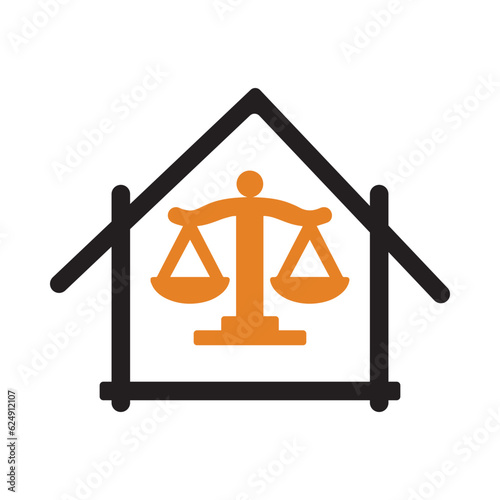 House, Scales, law, Balance, Justice, Property Law, Law house icon