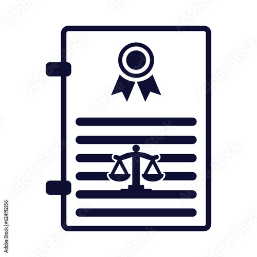 Law, Court, document, judgement document icon