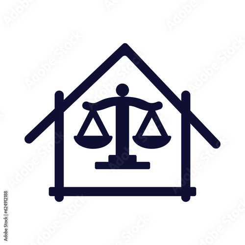 House, Scales, law, Balance, Justice, Property Law, Law house icon