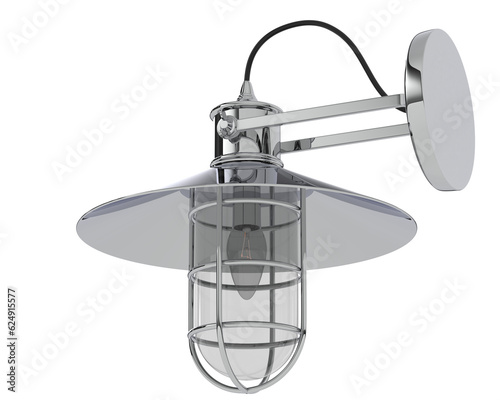 Exterior lamp isolated on transparent background. 3d rendering - illustration © Cristian