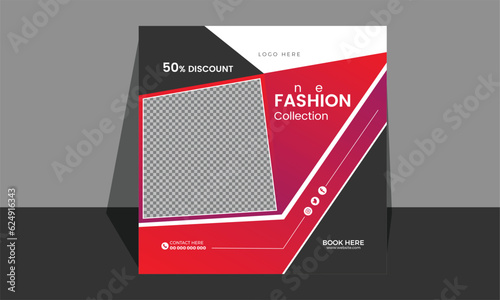 New Fashion Sale Professional Social Media Poster Design.