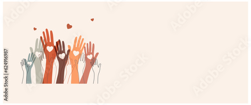 Charity, giving and donation poster template	